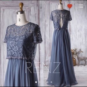 Dusty Blue Bridesmaid Dress